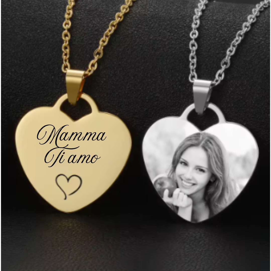 Collana o Portachiavi Personalizzabile Con Testo "MEMORIES"