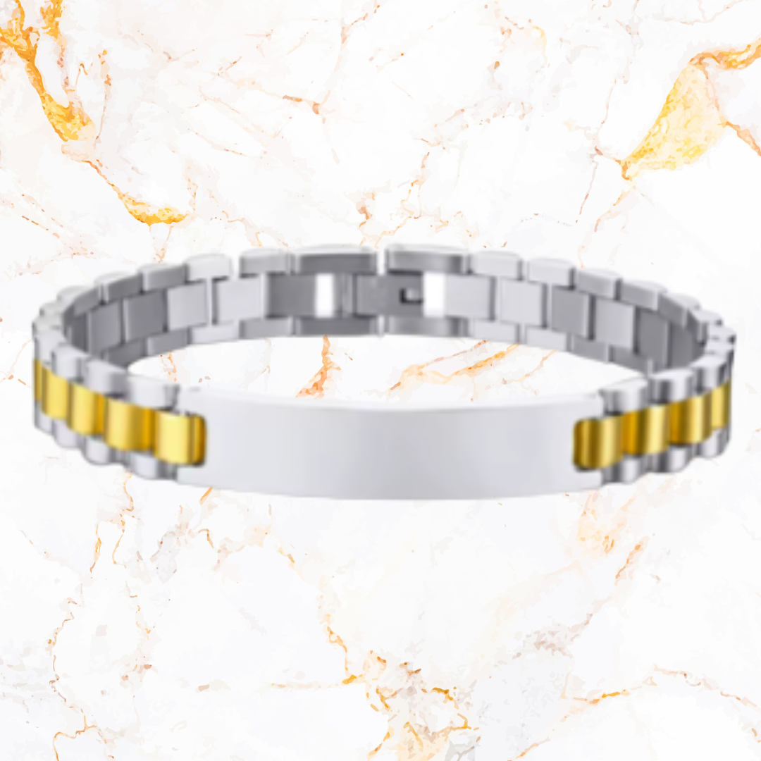 Bracciale da Uomo Personalizzabile con Incisione "VIRTUS"