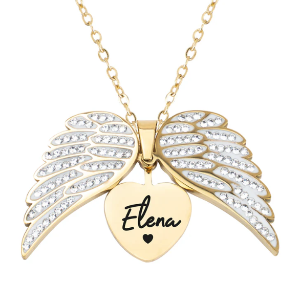 Collana da Donna Personalizzabile con Incisione "ANGELIUM"