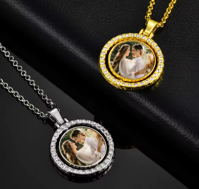 Collana Personalizzabile con Foto a Colori e Dedica "CHARM ME"