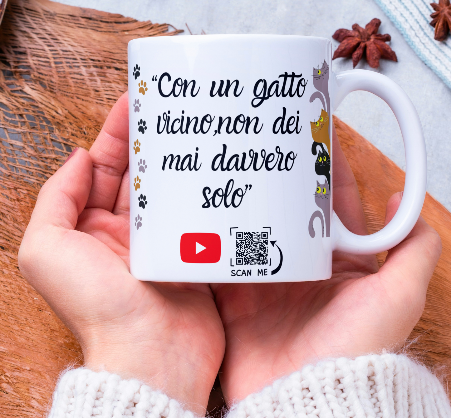 Tazza Personalizzabile con Foto,Dedica e Musica "MUGLOVE"