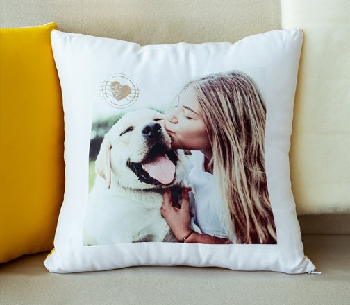 Cuscino Personalizabile con Foto e Dedica "CUSHILOVE"