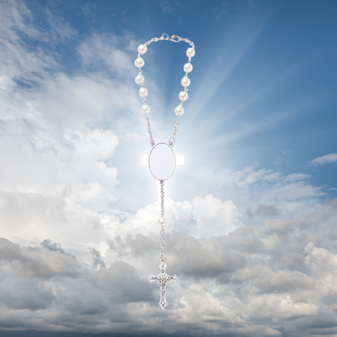 Rosario Personalizzabile con Foto a Colori "FAITHMEMORY"