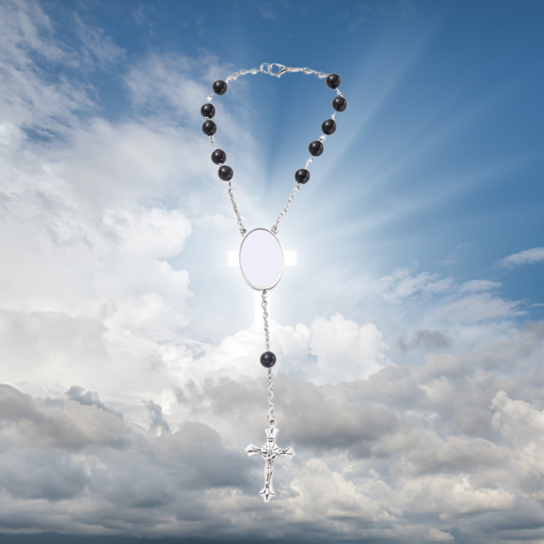 Rosario Personalizzabile con Foto a Colori "FAITHMEMORY"