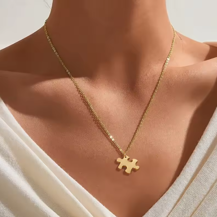 Collana Doppia Unisex Puzzle "DUOPZ"