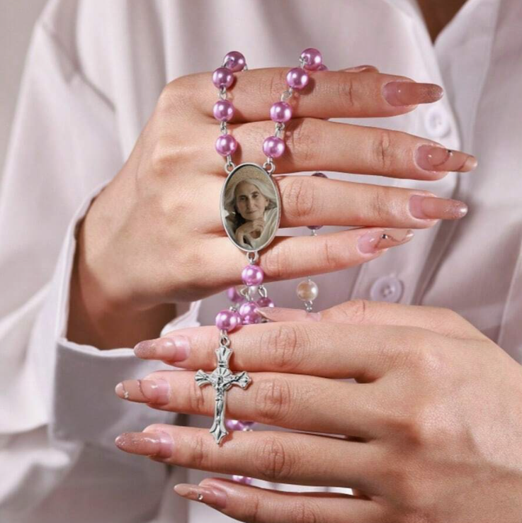 Rosario Personalizzabile con Foto a Colori "FAITHMEMORY"