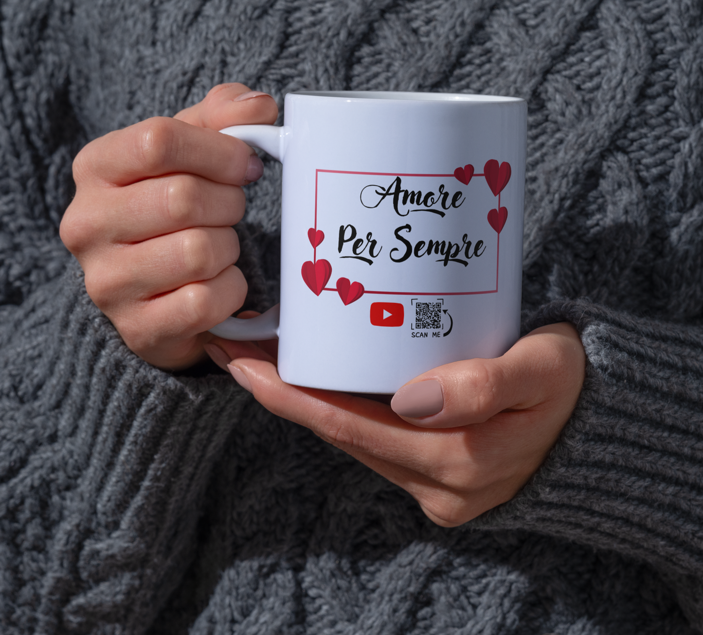 Tazza Personalizzabile con Foto,Dedica e Musica "MUGLOVE"